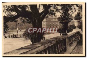 Postcard Old Paris Luxembourg Garden