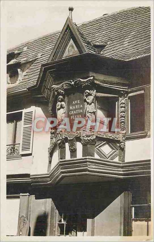 Old Postcard Ribeauville Pfifferhues House Menetriers