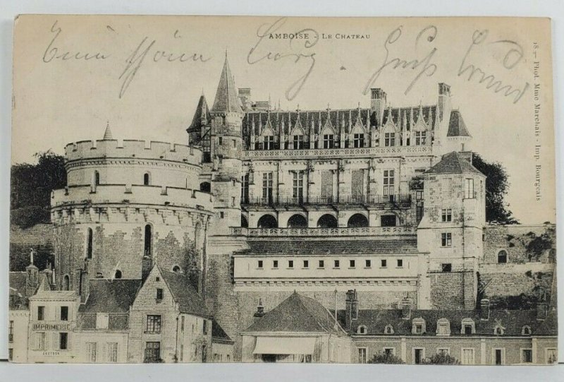 France AMBOISE Le Chateau Postcard Q1