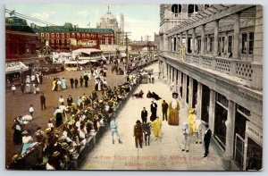 Free Show In Front Of Million Dollars Pier Atlantic City New Jersey NJ Postcard