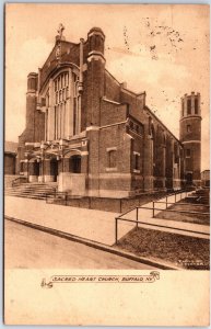 THE SCARED HEART CHURCH LOCATED IN BUFFALO NEW YORK POSTED 1923