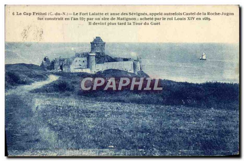 Old Postcard Cape Frehel Fort Lalatte and Anse des Sévignés Castel Roche Jugon