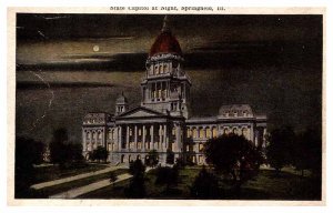 Postcard BUILDING SCENE Springfield Illinois IL AP4501