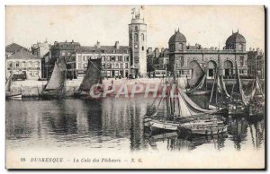 Old Postcard The Dunkirk Cale Des Pecheurs Pecheurs