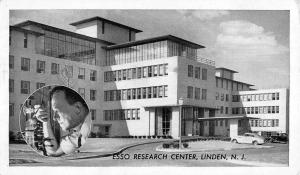 Linden New Jersey Esso Research Center Street View Antique Postcard K107821