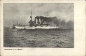 US Navy Battleship New Hampshire c1908 Postcard