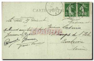 Old Postcard La Fere Hotel devastated God