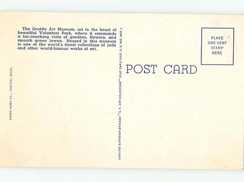 Linen MUSEUM SCENE Seattle Washington WA AG1127