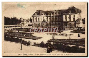 Troyes Old Postcard The new square in place of the Prefecture