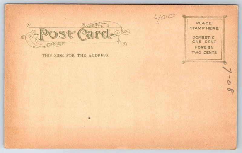Waterbury Connecticut~Hotel Elton & Main Street~c1905 Postcard