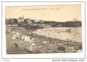 St-QUAY-PORTRIEUX (c.-du-N) - La Plage A.B.,00-10s Beach & houses
