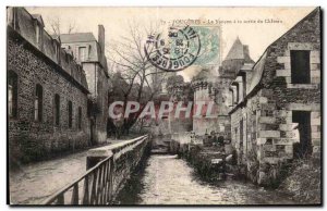 Old Postcard Fougeres The Nançon a Output du Chateau