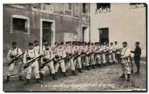 Postcard Old Barracks Army Weapons Handling D