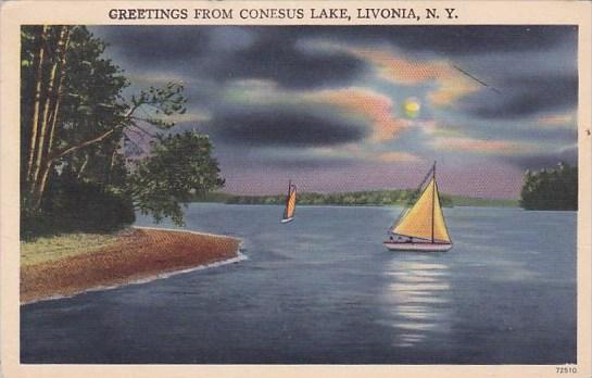 Greetings From Conesus Lake Livonia New York