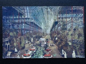 London CRYSTAL PALACE The Grand Nave - Old Postcard by J. Russell & Sons