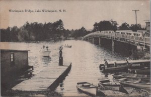 Postcard Winnisquam Bridge Lake Winnisquam NH