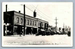 SCOTTVILLE MI MAIN STREET ANTIQUE REAL PHOTO POSTCARD RPPC