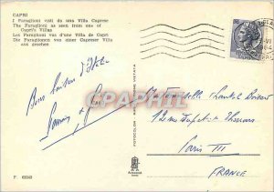 Modern Postcard Capri Faraglioni seen a villa Capris
