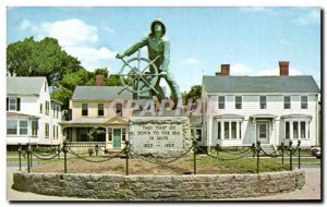 Modern Postcard Fisherman memorial statue