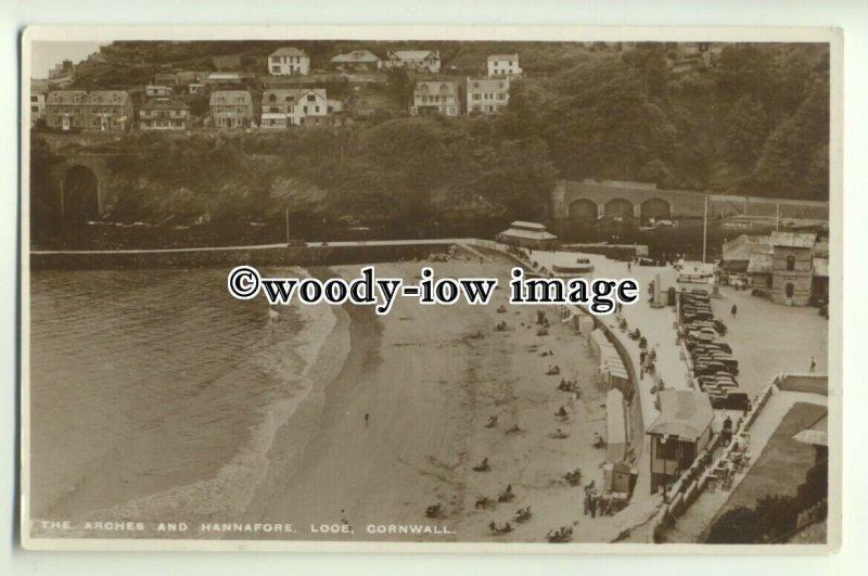 tp9887 - Cornwall -  The Arches and Hannafore's Sandy Beach, at Looe - postcard