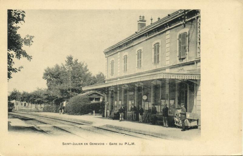 france, SAINT-JULIEN-EN-GENEVOIS, Gare du P.L.M., Railway Station (1899)