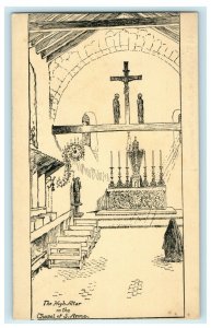 The High Altar In The Chapel Of S. Anne Boston Massachusetts MA Postcard 