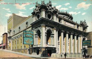 USA Willis Wood Theater Kansas City Missouri Vintage Postcard 07.99