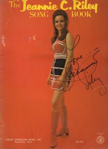 The Jeannie C Riley Song Book Hand Signed Sheet Music Album
