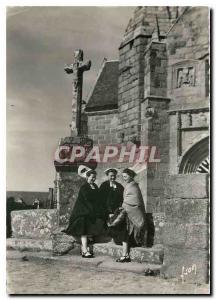 Modern Postcard Perros Guirec Côtes du Nord Breton in local costume at the C...