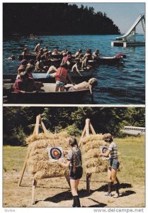 Paddle Boats, Archery Target Practice, Camp Qwanoes, Crofton, British Columbi...