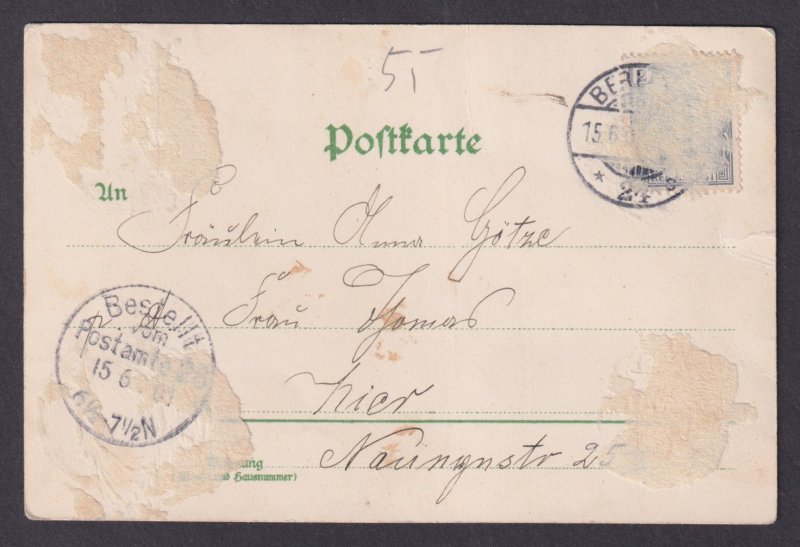Vinatge postcard GERMANY, Greetings from military life, Uniform