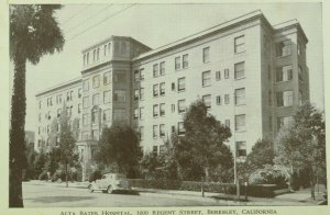 C.1905-10 Alta Bates Hospital, Regent Street, Berkeley Cal. Vintage Postcard F27