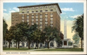 Savannah Georgia GA Hotel Savannah Vintage Postcard