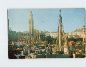 Postcard Fishing Boats In Boston Harbor, Boston, Massachusetts