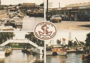 Sawley Bridge Marina Derby Map 1980s Postcard