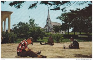 Fishermen mending Nets , YARMOUTH , Nova Scotia , Canada , 50-60s