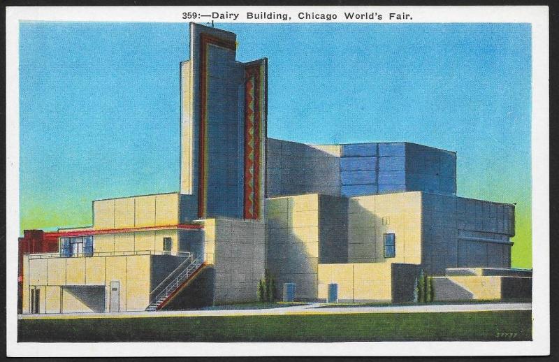 Chicago Worlds Fair 1933-1934 Dairy Building Chicago Illinois Unused c1933