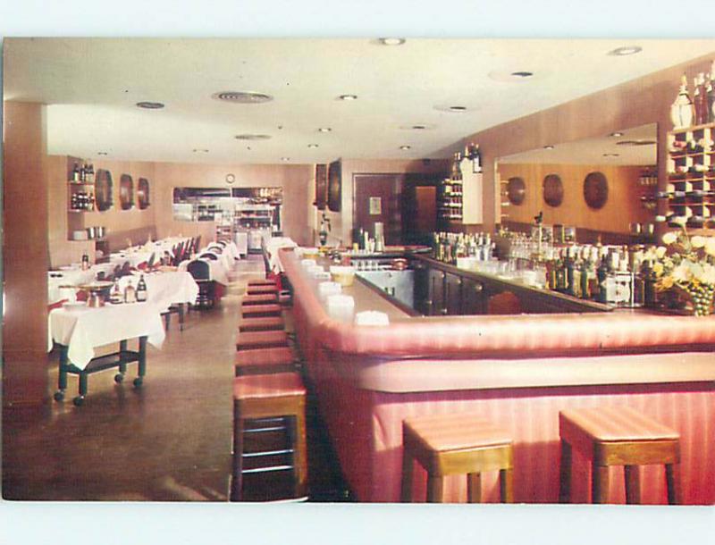 Unused 1950's LOUISE RESTAURANT ON EAST 58TH STREET Manhattan New York NY p6082