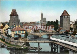 Modern Postcard Strasbourg (Bas Rhin) Covered Bridges