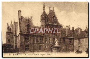 Old Postcard Bourges Facade of the Palace Jacques Coeur