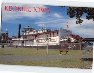 Postcard Keokuk River Museum, Keokuk, Iowa