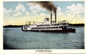 Iowa Dubuque Steamer Dubuque n Mississippi River