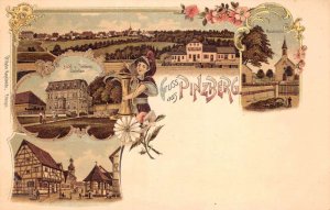 Pinzberg Germany Views Gruss aus Vintage Postcard AA101289