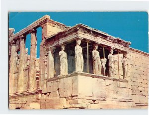 Postcard Portico of the Caryatide, Athens, Greece