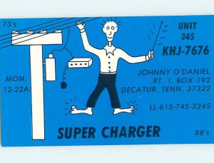 Pre-1980 RADIO CARD - Decatur - by Chattanooga & Knoxville & Nashville TN AH1103