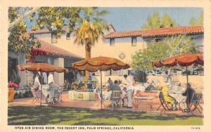 Palm Springs California open air dining room The Desert Inn antique pc Z17851 