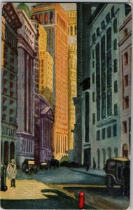 Grand Canyons of New York Financial District Oilview Vintage Postcard E72