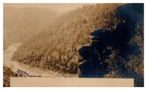 Eagle Rock Auburn California Black and White RPPC Velox Postcard