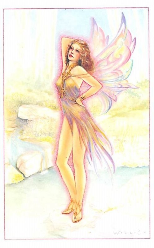 Stream Fairy copyright 1993 Artist C. Ryan Glamour Woman Unused 