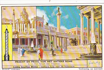 Liebig Trade Card s1662 Beauty Of Ancient Rome No 2 Het Forum van Trajanus